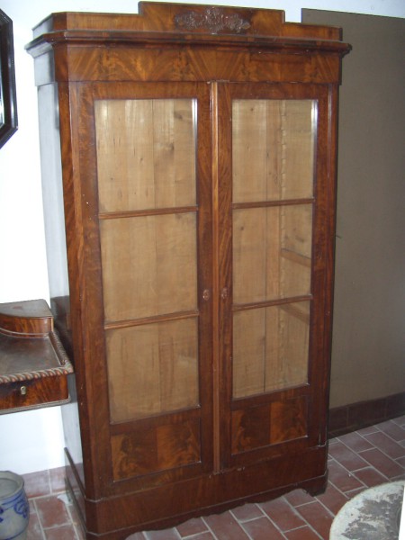 Biedermeier - Vitrine - Mahagoni